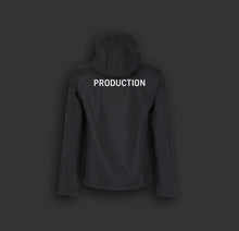 Lade das Bild in den Galerie-Viewer, Softshelljacke "PRODUCTION" (schwarz – unisex)