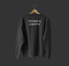 Lade das Bild in den Galerie-Viewer, Sweater "TECHNIK & LOGISTIK" (schwarz – unisex)