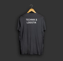 Lade das Bild in den Galerie-Viewer, Shirt "TECHNIK & LOGISTIK" (schwarz – unisex)