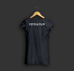 Shirt "FOTO & FILM" (schwarz – Ladies)