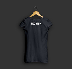 Shirt "TECHNIK" (schwarz – Ladies)