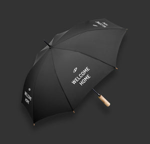 Regenschirm "WELCOME HOME" (schwarz)