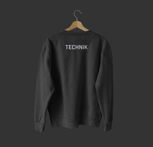 Sweater "TECHNIK" (schwarz – unisex)