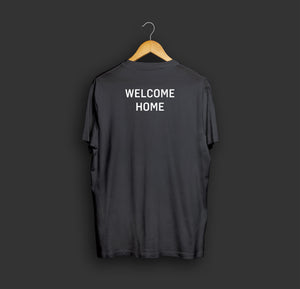 Shirt "WELCOME HOME" (schwarz / weiß – unisex)