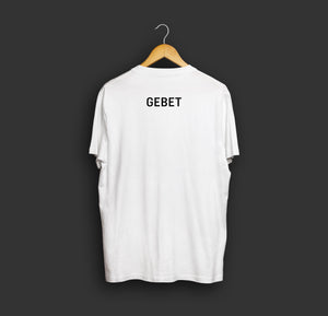 Shirt "GEBET" (schwarz / weiß – unisex)